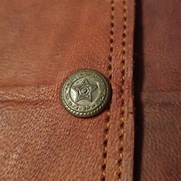 NWOTVintage1907 Great Seal of the state of Oklahoma Leather Messenger Laptop Bag - Picture 5 of 6